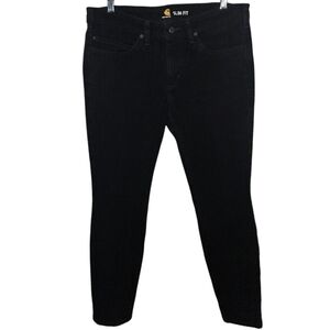 Carhartt Slim Fit Black Straight Leg Jeans